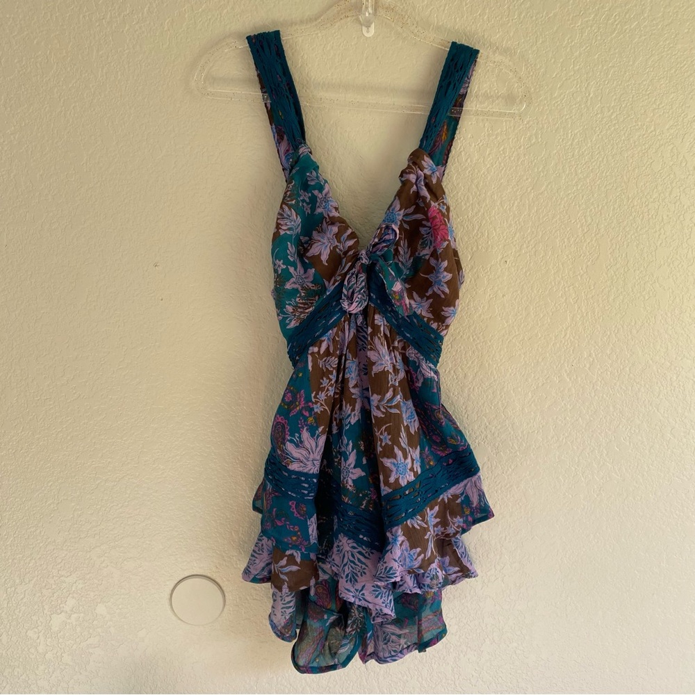 Free People Ruffle Floral NEW
